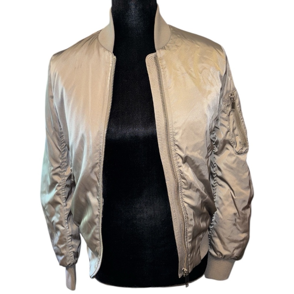 Babaton Bomber in Taupe/Champagne Colour - Picture 3 of 8